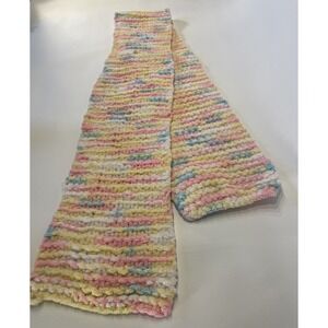 Pastel knit scarf Incredibly soft textured 56" long X  6  1/2" Long